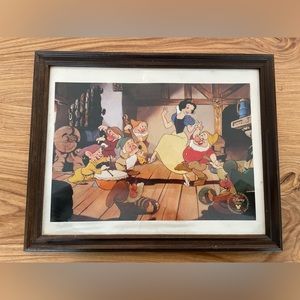 Walt Disney 1994 Lithograph Snow White Seven Dwarfs